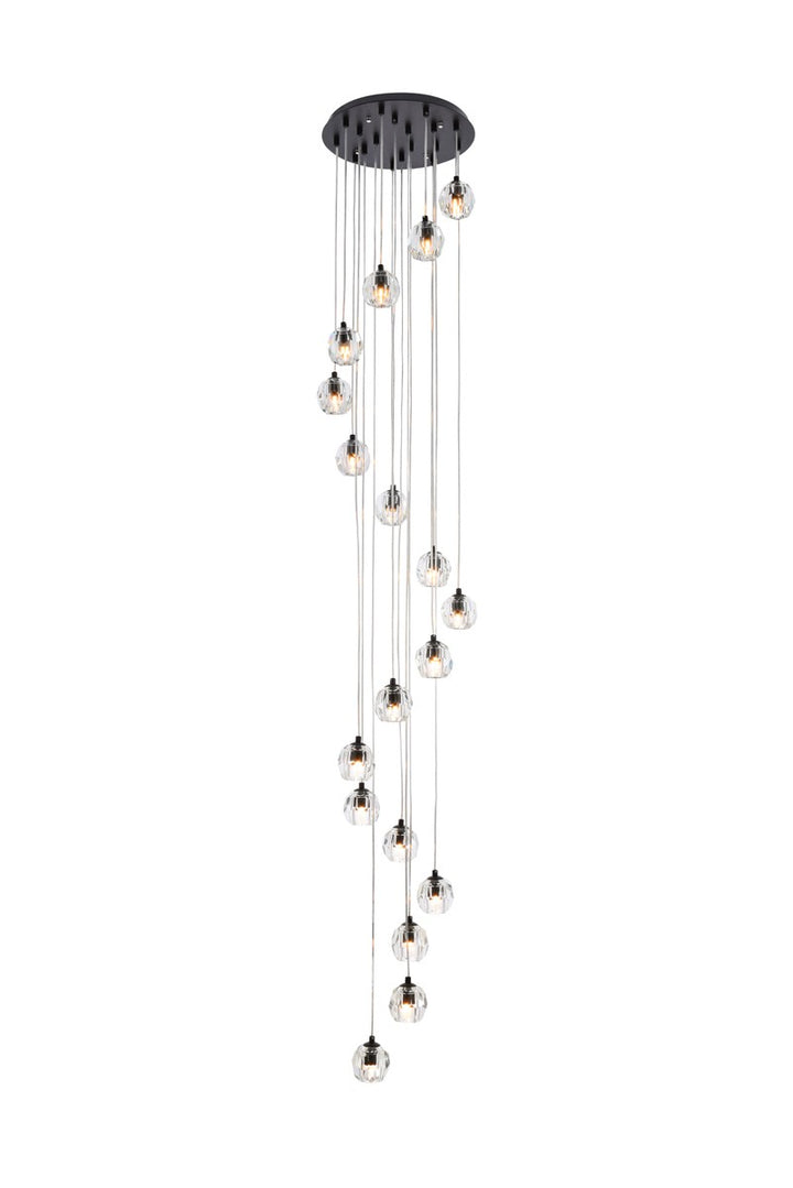 Elegant Eren 3505G15BK Pendant Light - Black