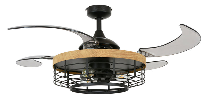 Beacon Montclair 51106001 Ceiling Fan 48 - Black and Smoke, Smoke/