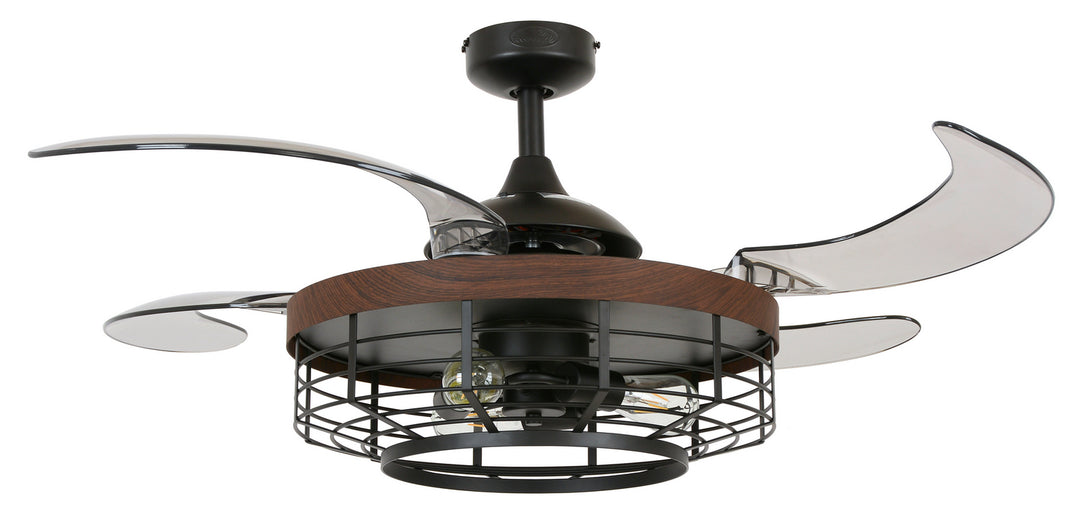 Beacon Montclair 51106101 Ceiling Fan 48 - Black and Smoke, Smoke/