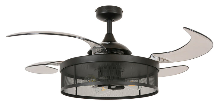 Beacon Meridian 51107101 Ceiling Fan 48 - Black, Smoke/