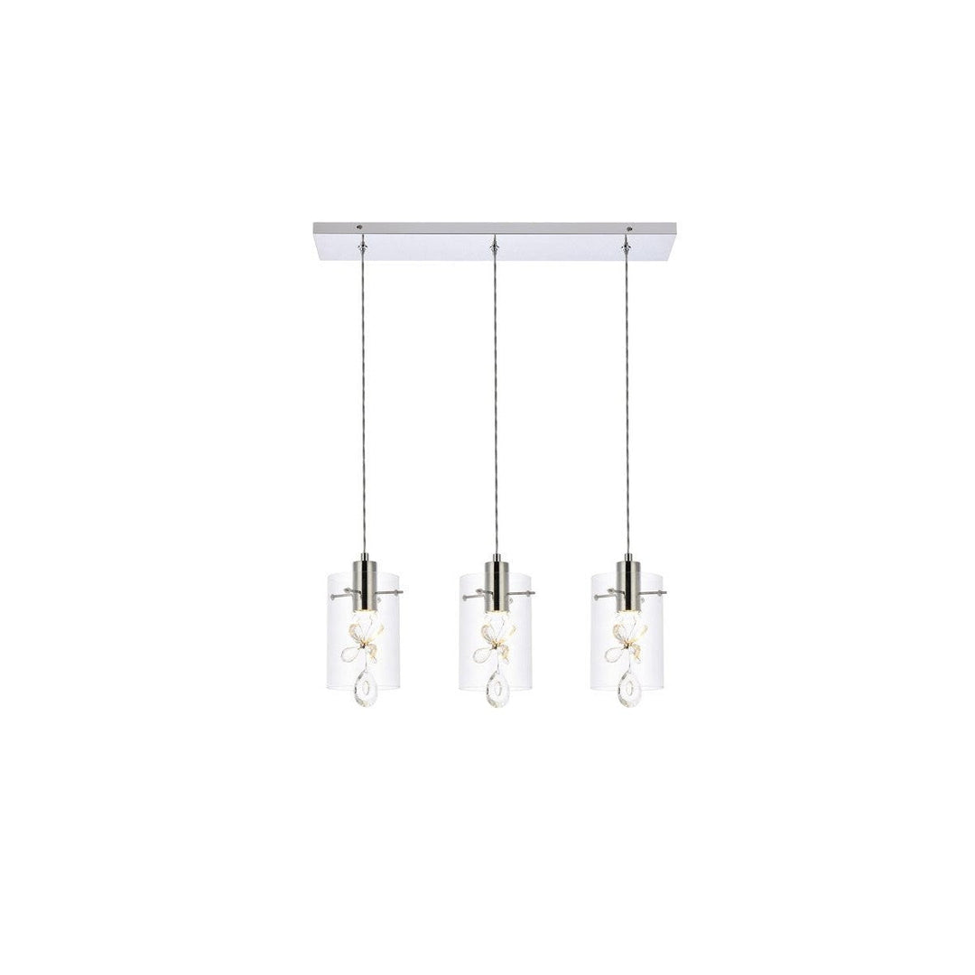 Elegant Hana 5202D24C Pendant Light - Chrome