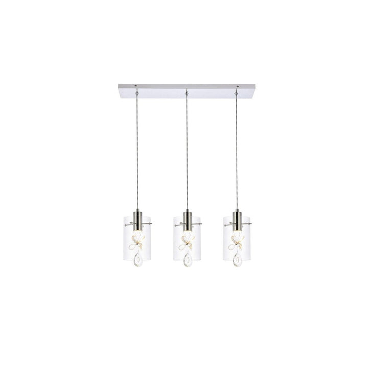 Elegant Hana 5202D24C Pendant Light - Chrome