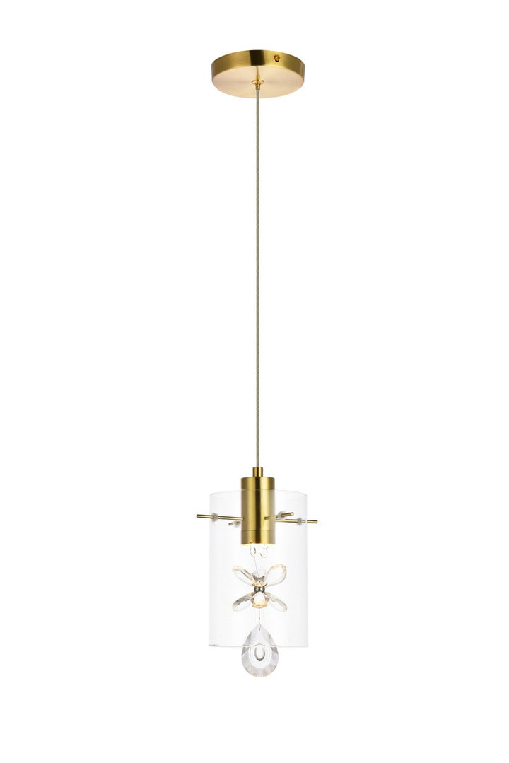 Elegant Hana 5202D6G Pendant Light - Gold