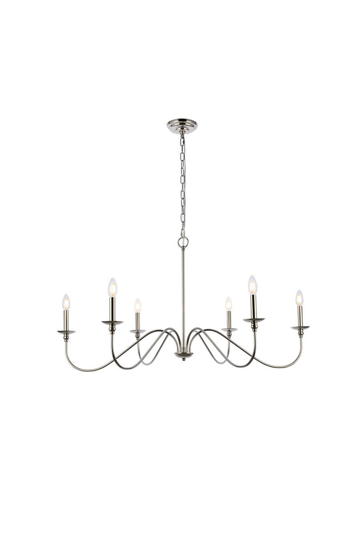 Elegant Rohan LD5056D42PN Chandelier Light - Polished Nickel