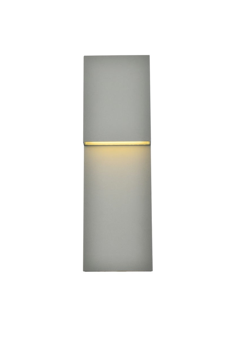 Elegant Lighting LDOD4001S Modern Raine Outdoor Silver