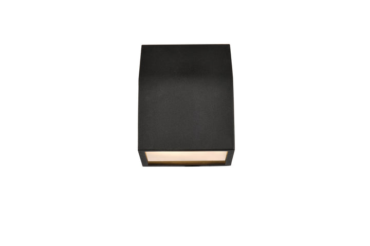 Elegant Lighting LDOD4004BK Modern Raine Outdoor Black