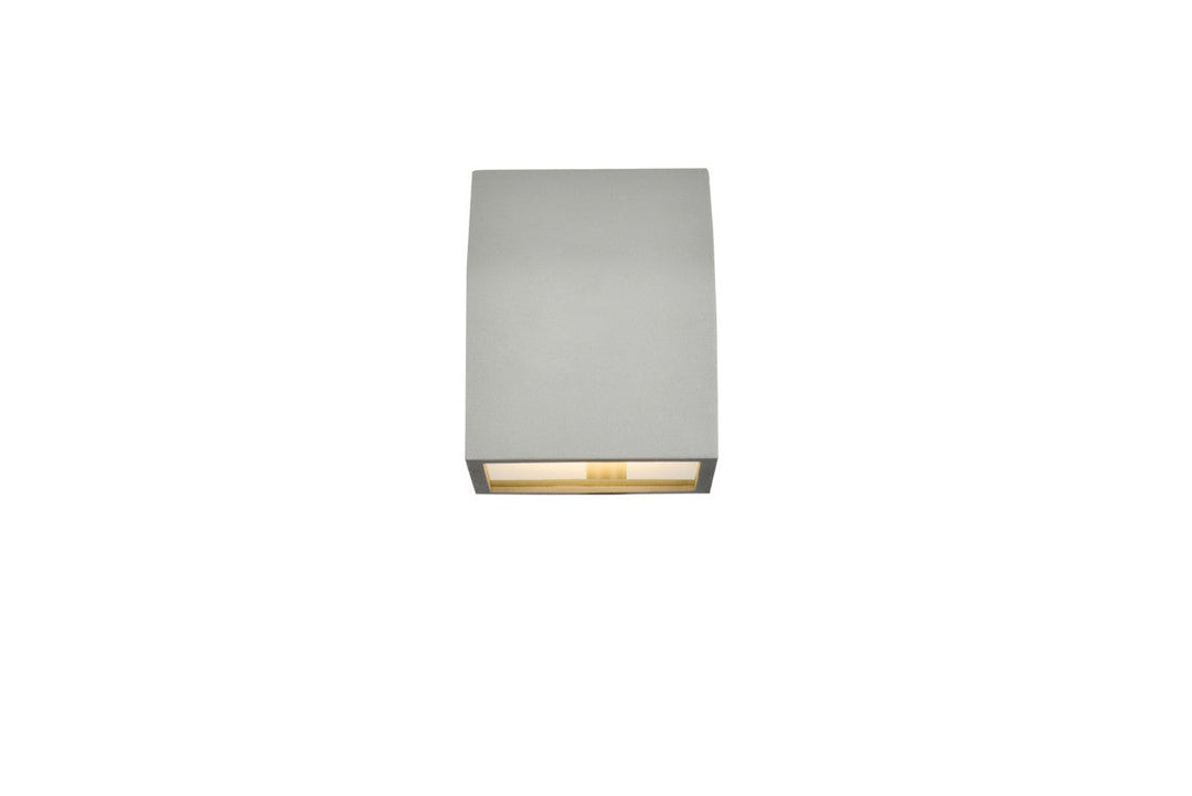 Elegant Lighting LDOD4004S Modern Raine Outdoor Silver