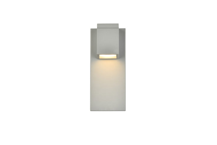 Elegant Lighting LDOD4007S Modern Raine Outdoor Silver