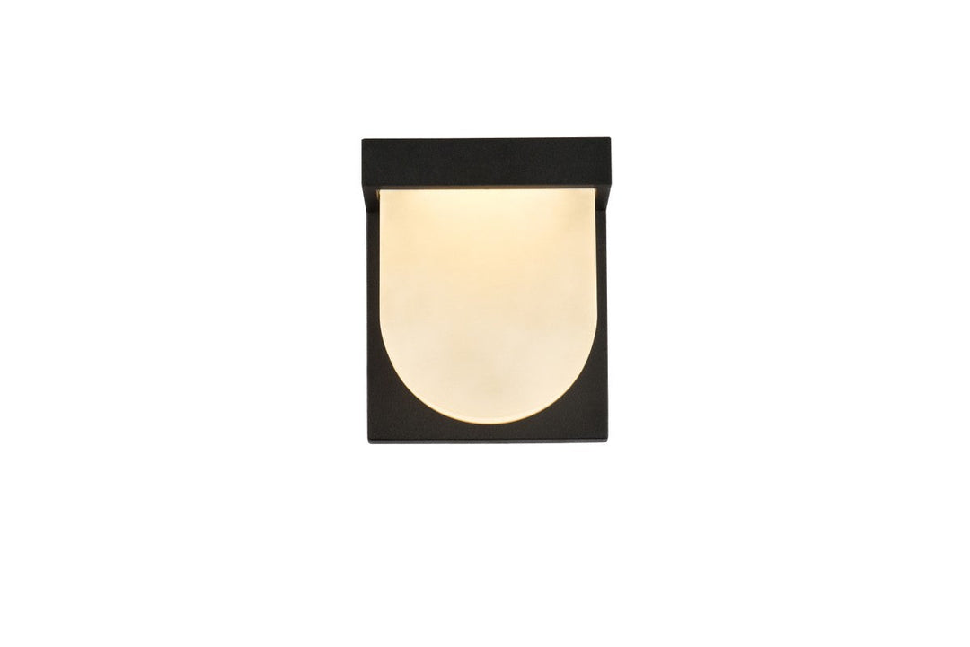 Elegant Lighting LDOD4009BK Modern Raine Outdoor Black