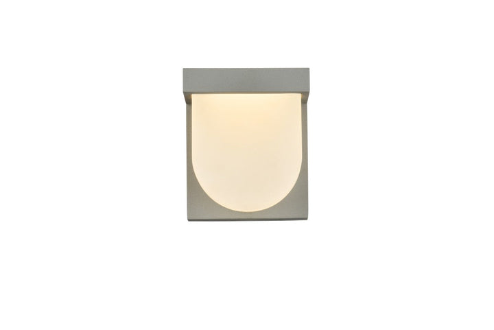 Elegant Lighting LDOD4009S Modern Raine Outdoor Silver