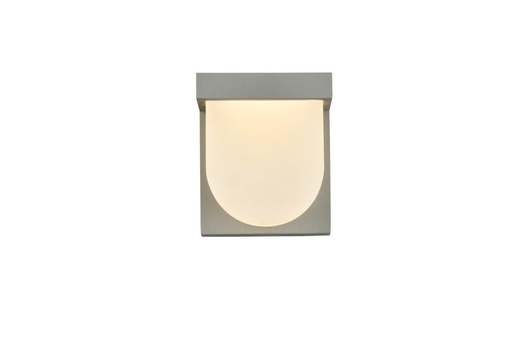 Elegant Lighting LDOD4009S Modern Raine Outdoor Silver