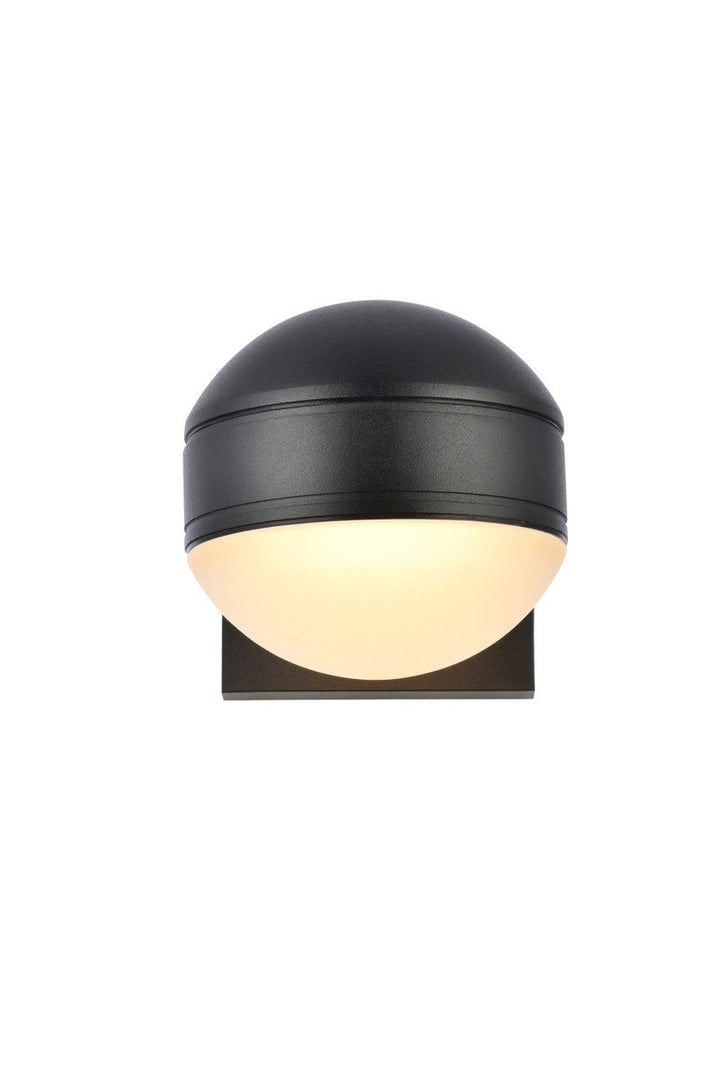 Elegant Lighting LDOD4011BK Modern Raine Outdoor Black