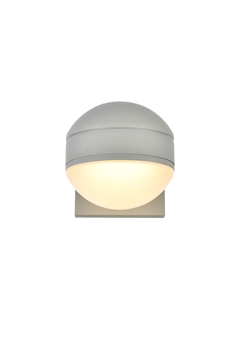 Elegant Lighting LDOD4011S Modern Raine Outdoor Silver