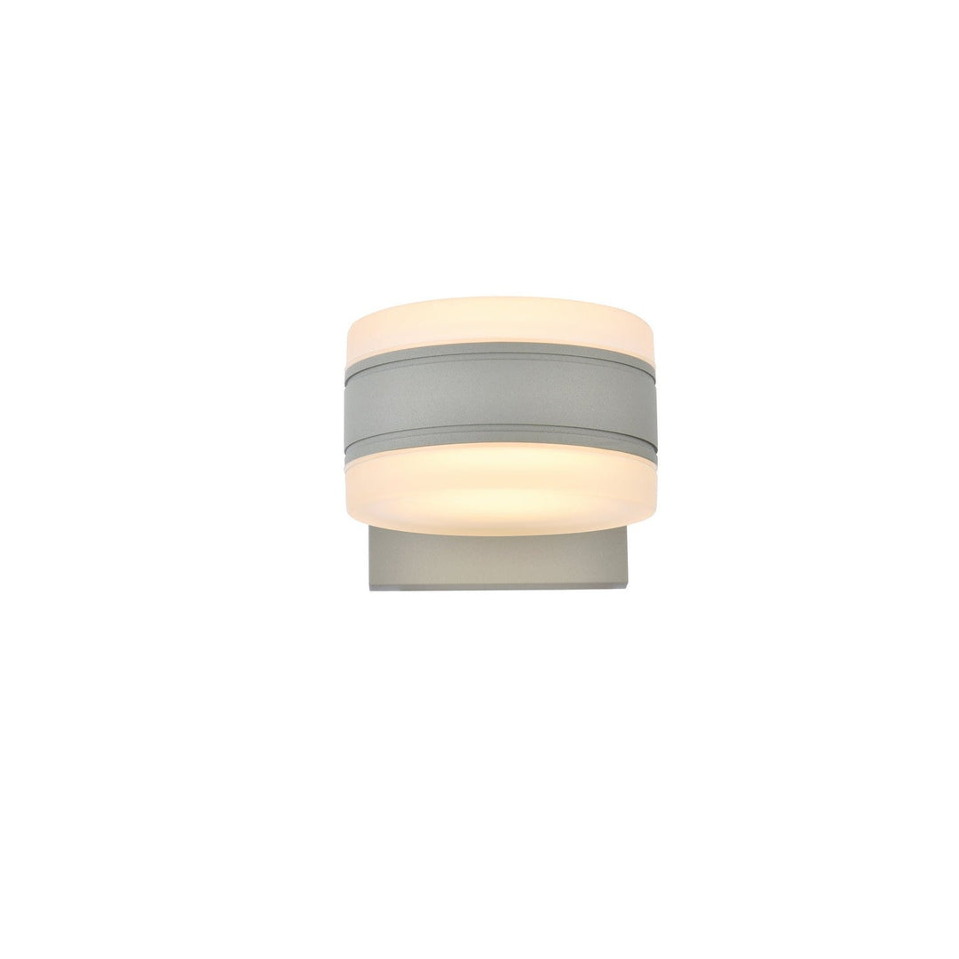 Elegant Lighting LDOD4012S Modern Raine Outdoor Silver