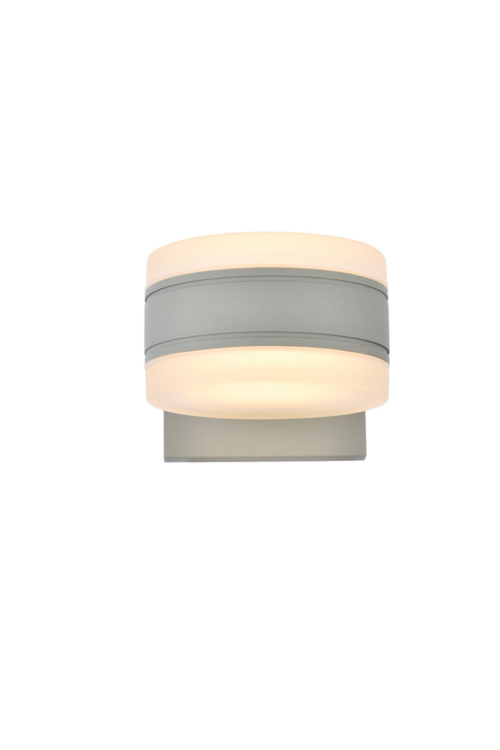 Elegant Lighting LDOD4012S Modern Raine Outdoor Silver