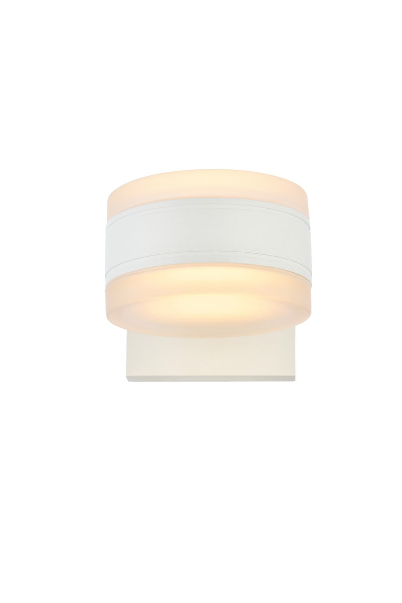 Elegant Lighting LDOD4012WH Modern Raine Outdoor White