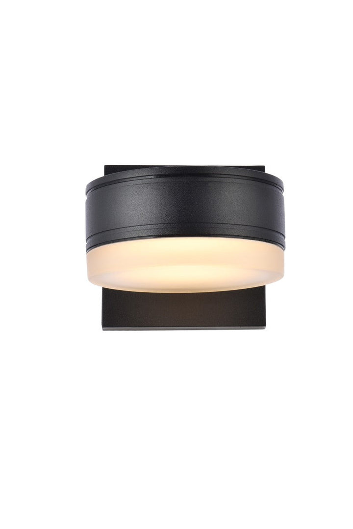 Elegant Lighting LDOD4013BK Modern Raine Outdoor Black