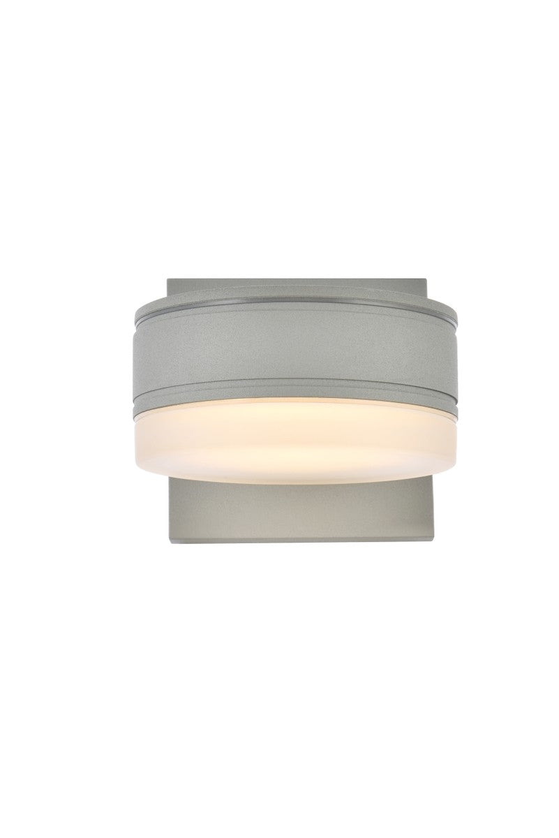 Elegant Lighting LDOD4013S  Raine Outdoor Silver