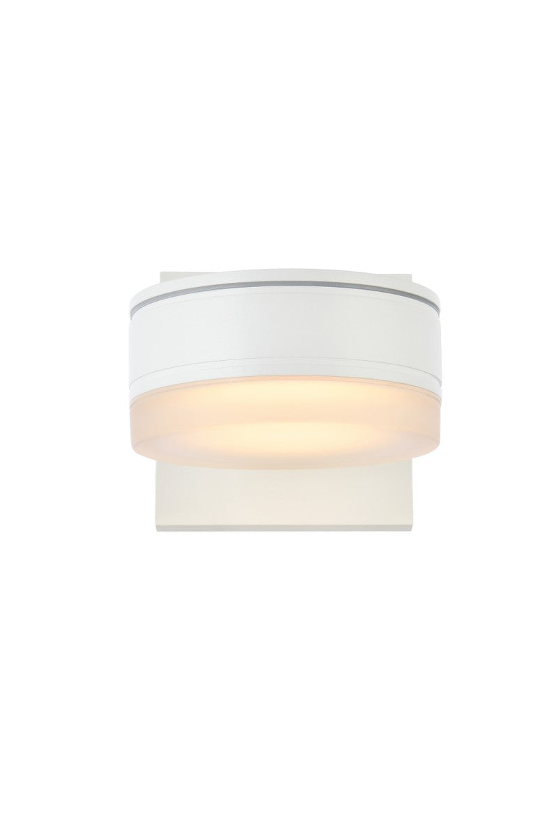 Elegant Lighting LDOD4013WH Modern Raine Outdoor White