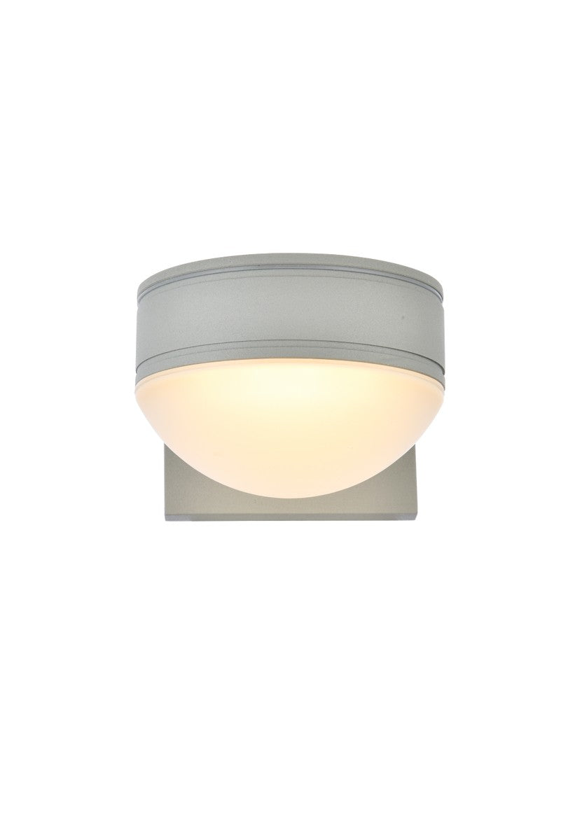 Elegant Lighting LDOD4014S Modern Raine Outdoor Silver