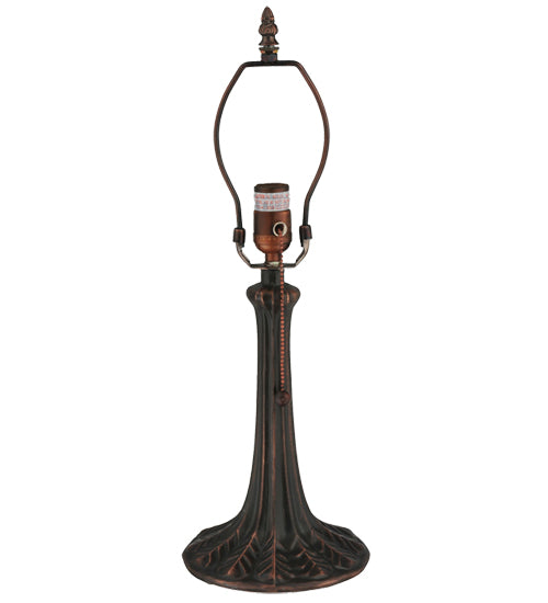 Meyda Tiffany Lighting 10475 Leaf One Light Table Base Utility Light Bronze / Dark