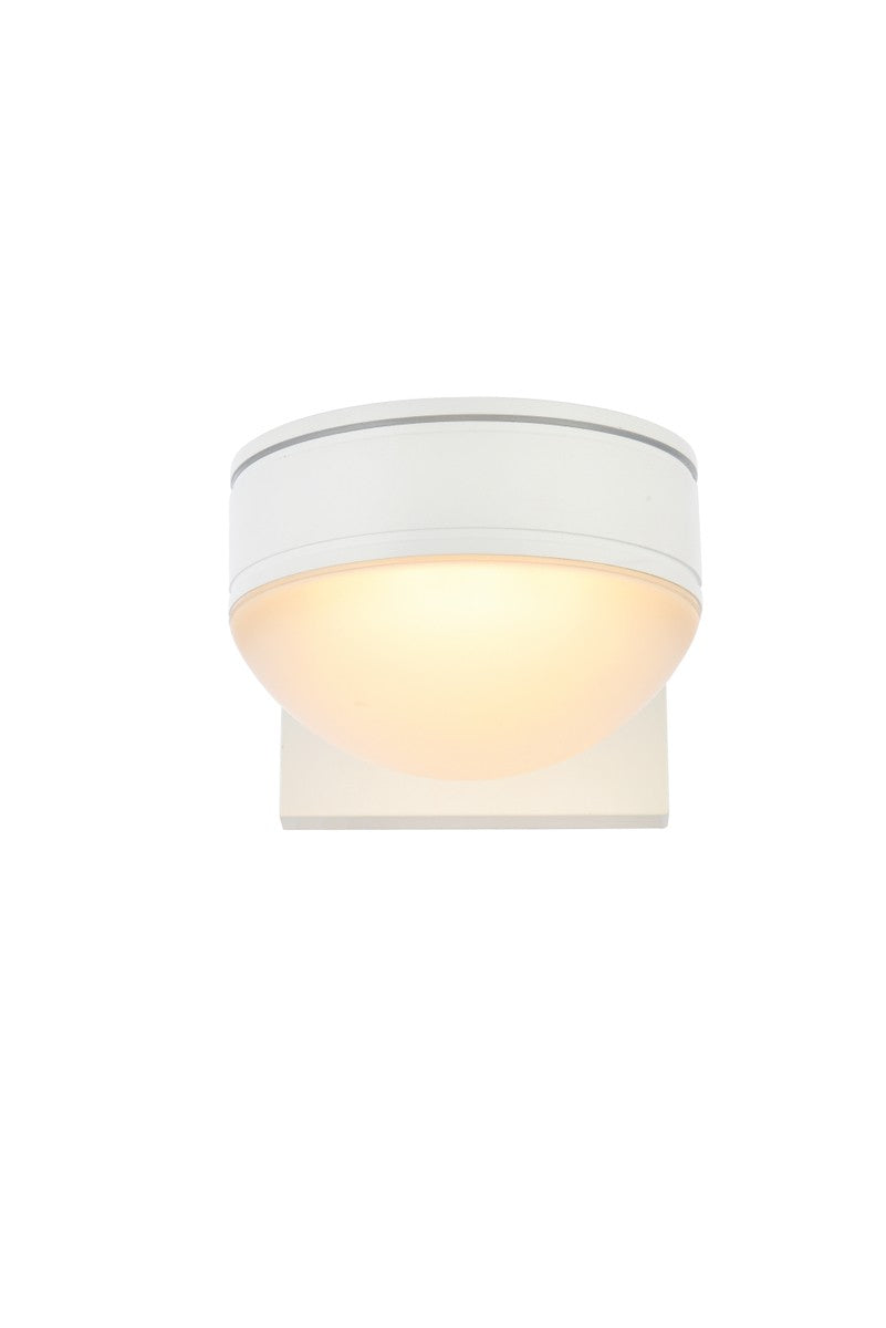 Elegant Lighting LDOD4014WH  Raine Modern Outdoor White