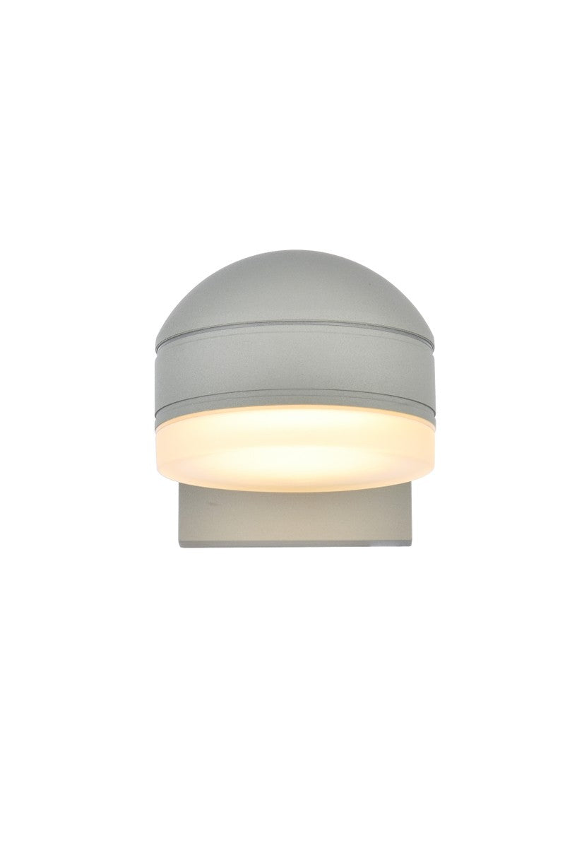 Elegant Lighting LDOD4015S Modern Raine Outdoor Silver