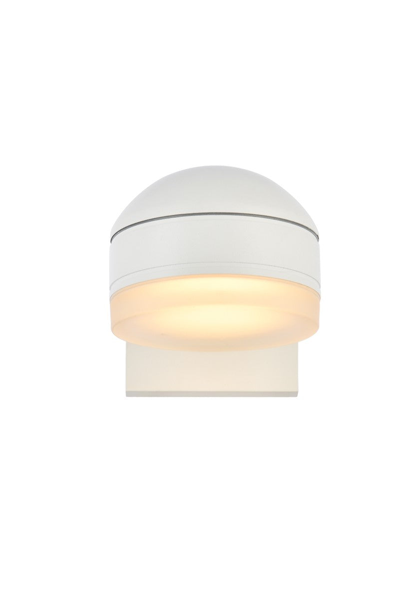 Elegant Lighting LDOD4015WH Modern Raine Outdoor White