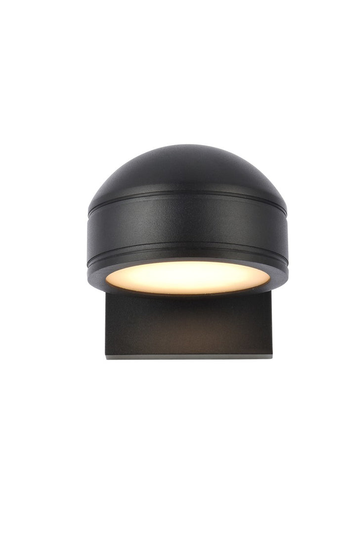 Elegant Lighting LDOD4016BK Modern Raine Outdoor Black