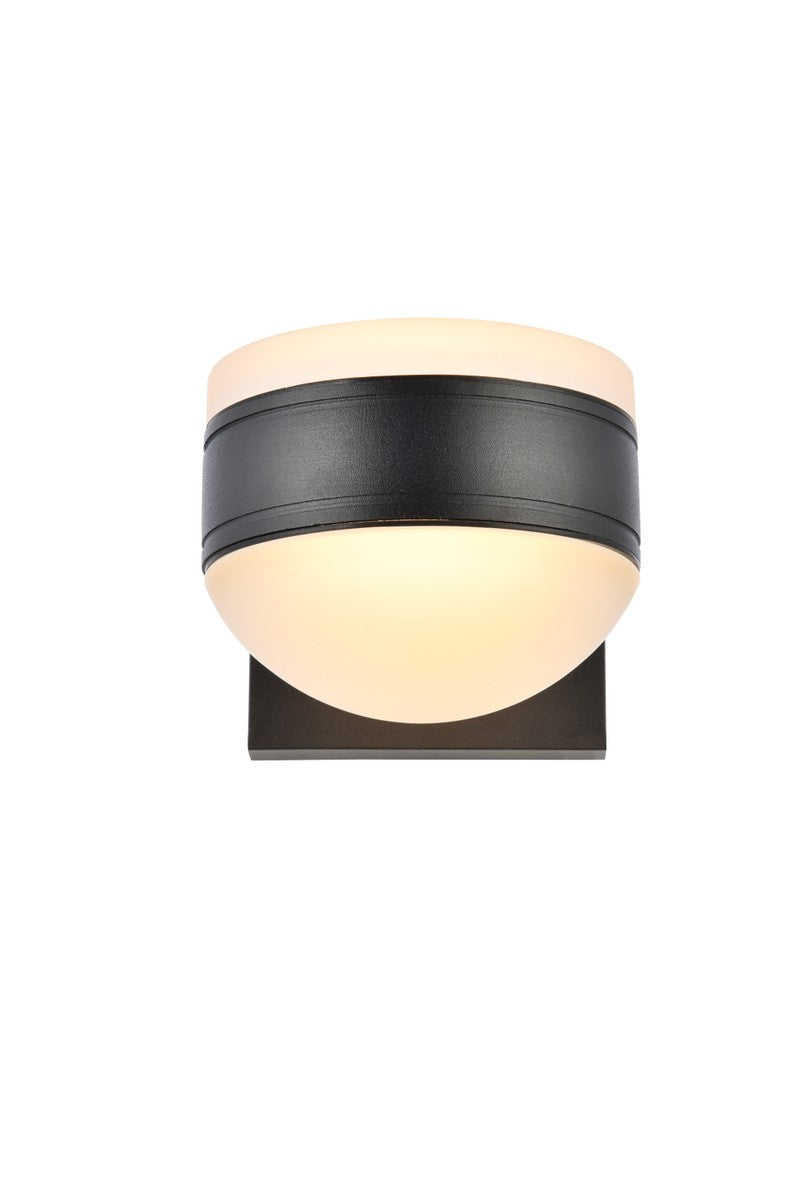 Elegant Lighting LDOD4017BK Modern Raine Outdoor Black