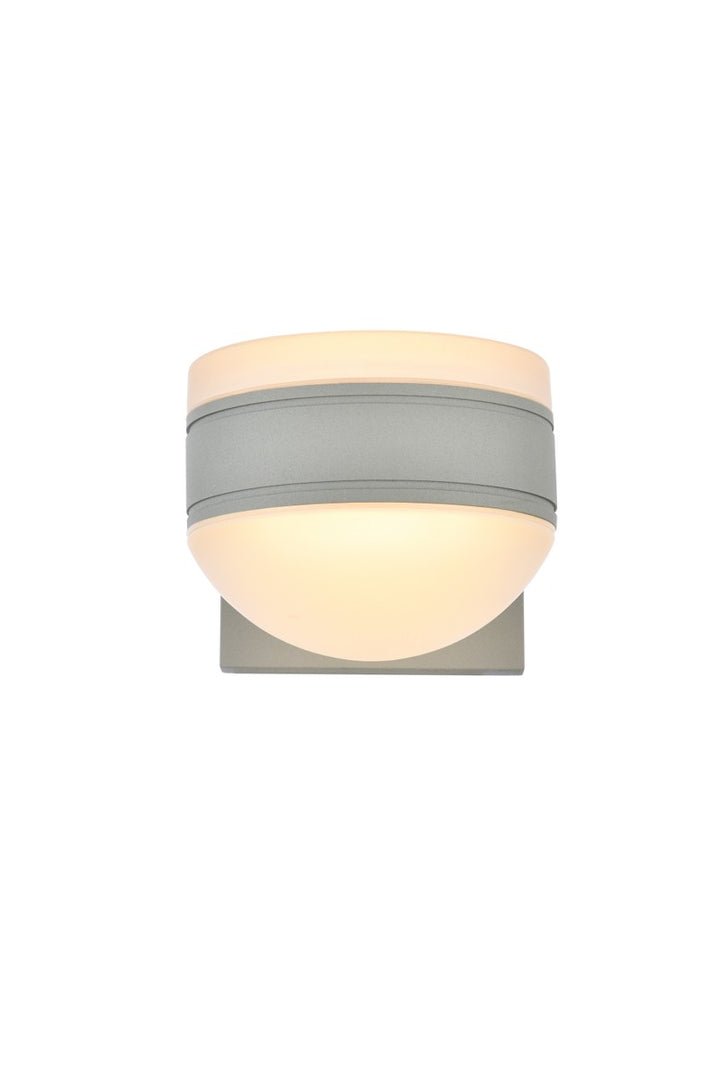 Elegant Lighting LDOD4017S Modern Raine Outdoor Silver