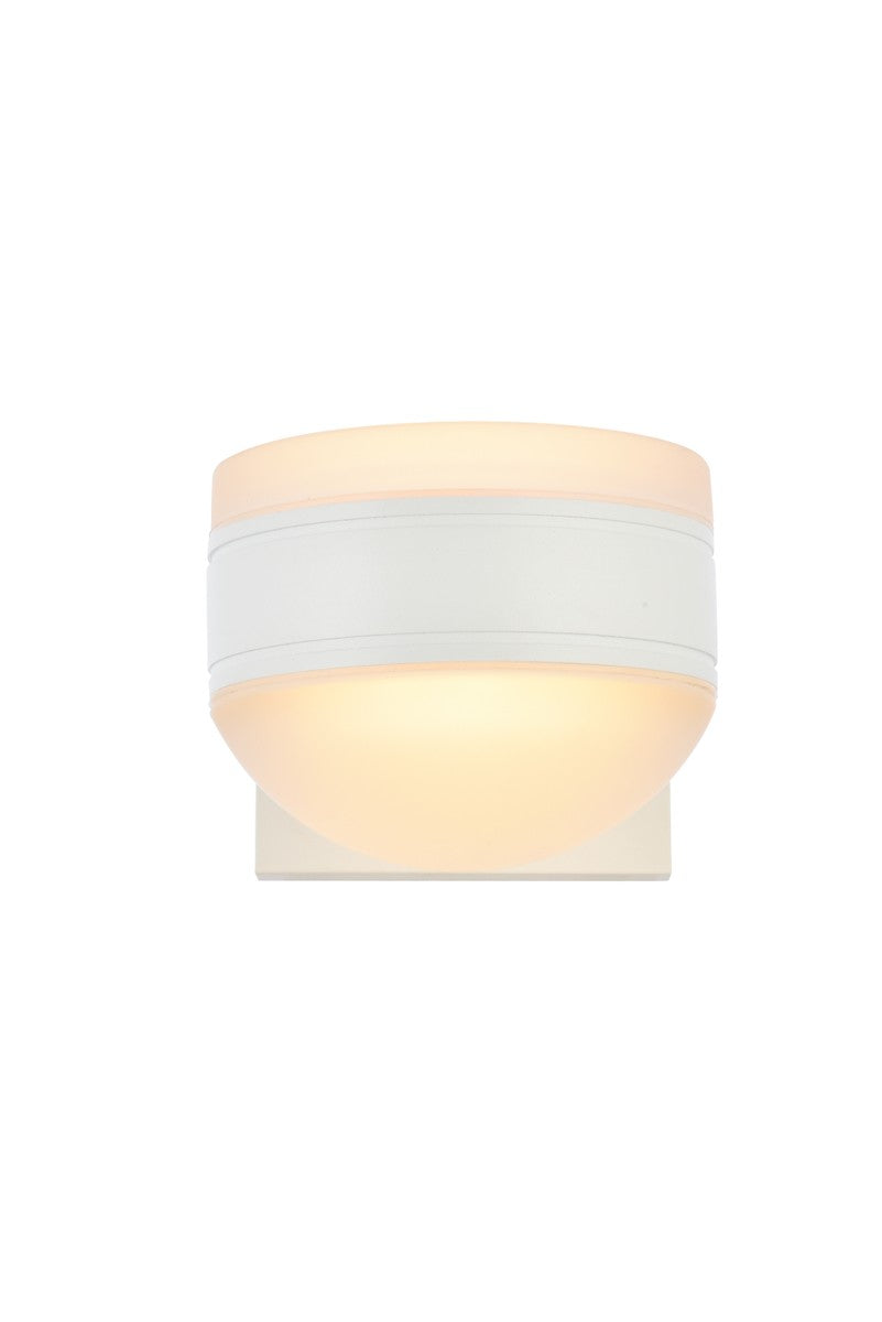 Elegant Lighting LDOD4017WH  Raine Outdoor White