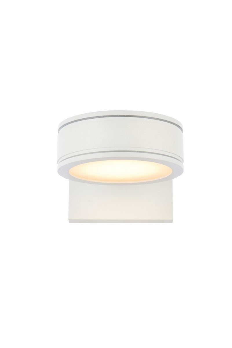 Elegant Lighting LDOD4018WH Modern Raine Outdoor White