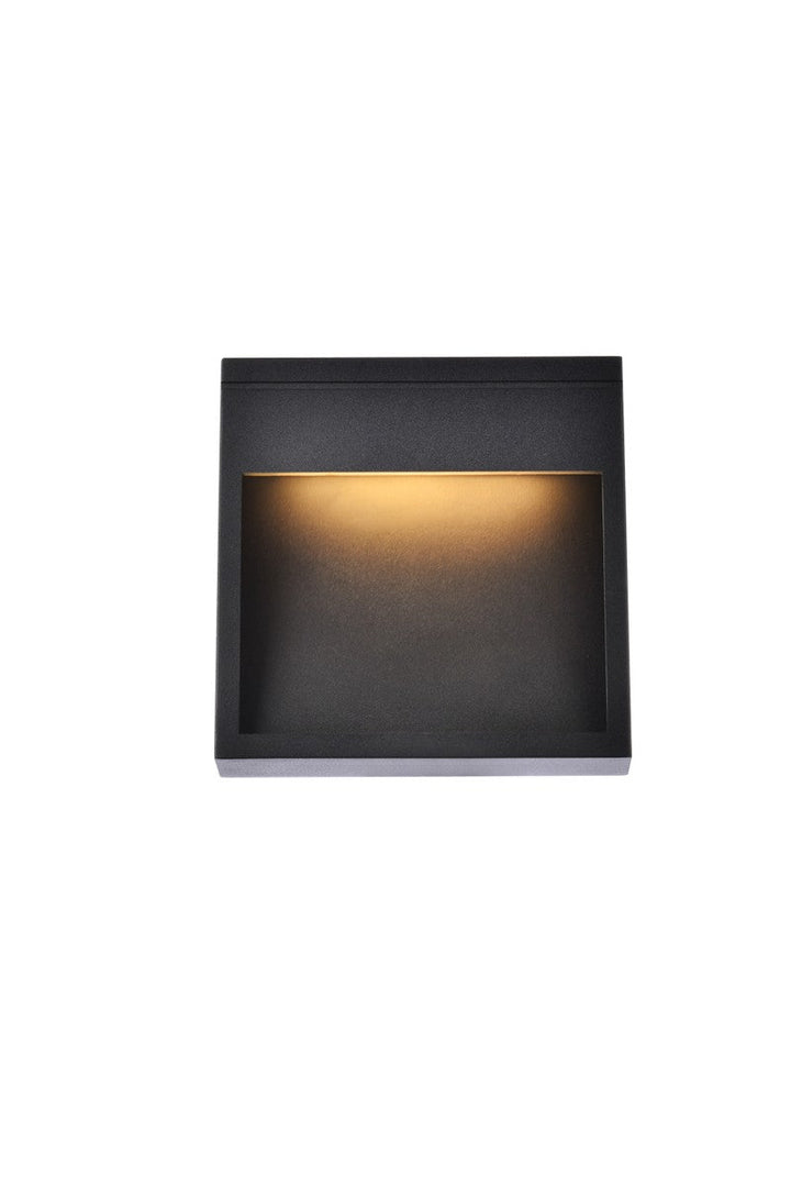 Elegant Lighting LDOD4019BK Modern Raine Outdoor Black