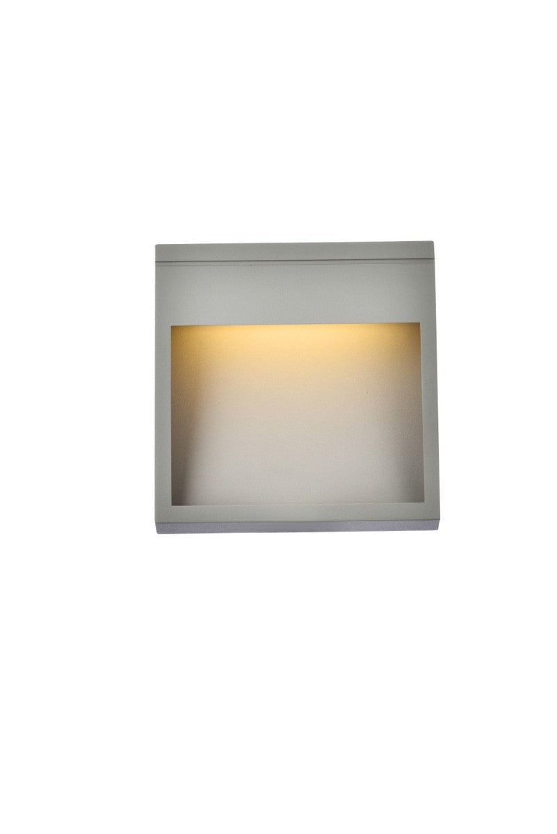 Elegant Lighting LDOD4019S Modern Raine Outdoor Silver