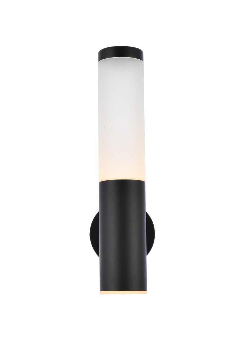 Elegant Lighting LDOD4020BK  Raine Outdoor Black