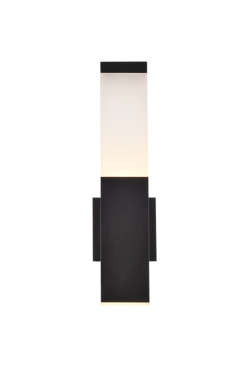 Elegant Lighting LDOD4021BK  Raine Outdoor Black