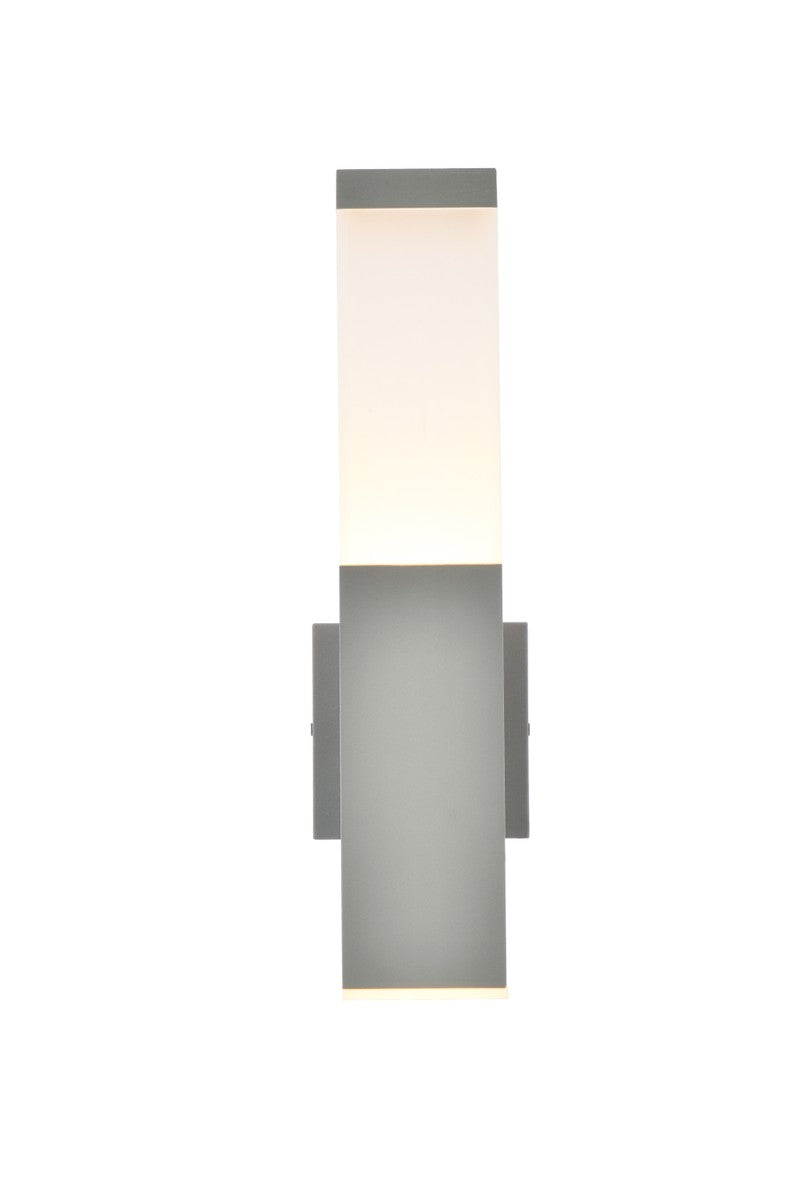 Elegant Lighting LDOD4021S  Raine Outdoor Silver