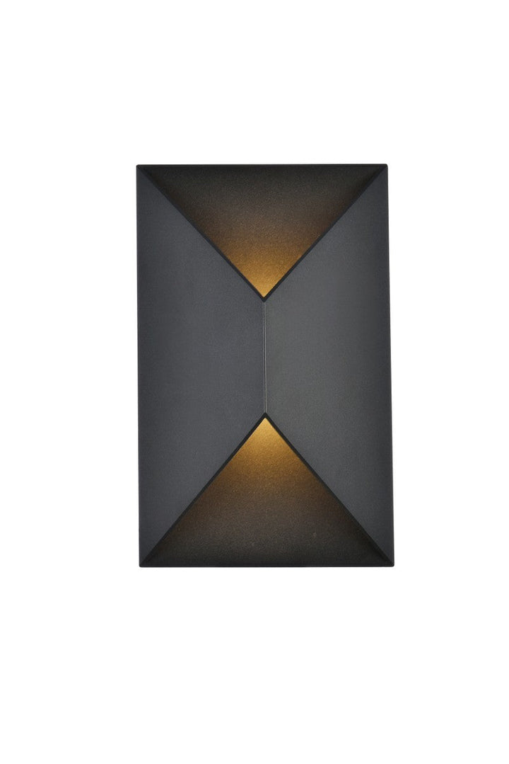 Elegant Lighting LDOD4022BK Modern Raine Outdoor Black