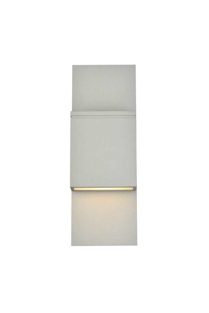 Elegant Lighting LDOD4024S Modern Raine Outdoor Silver