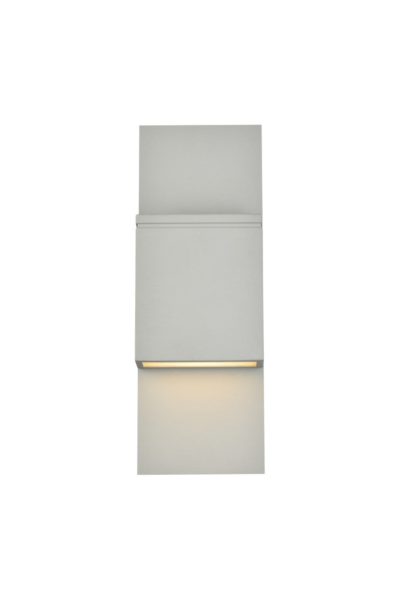 Elegant Lighting LDOD4024S Modern Raine Outdoor Silver