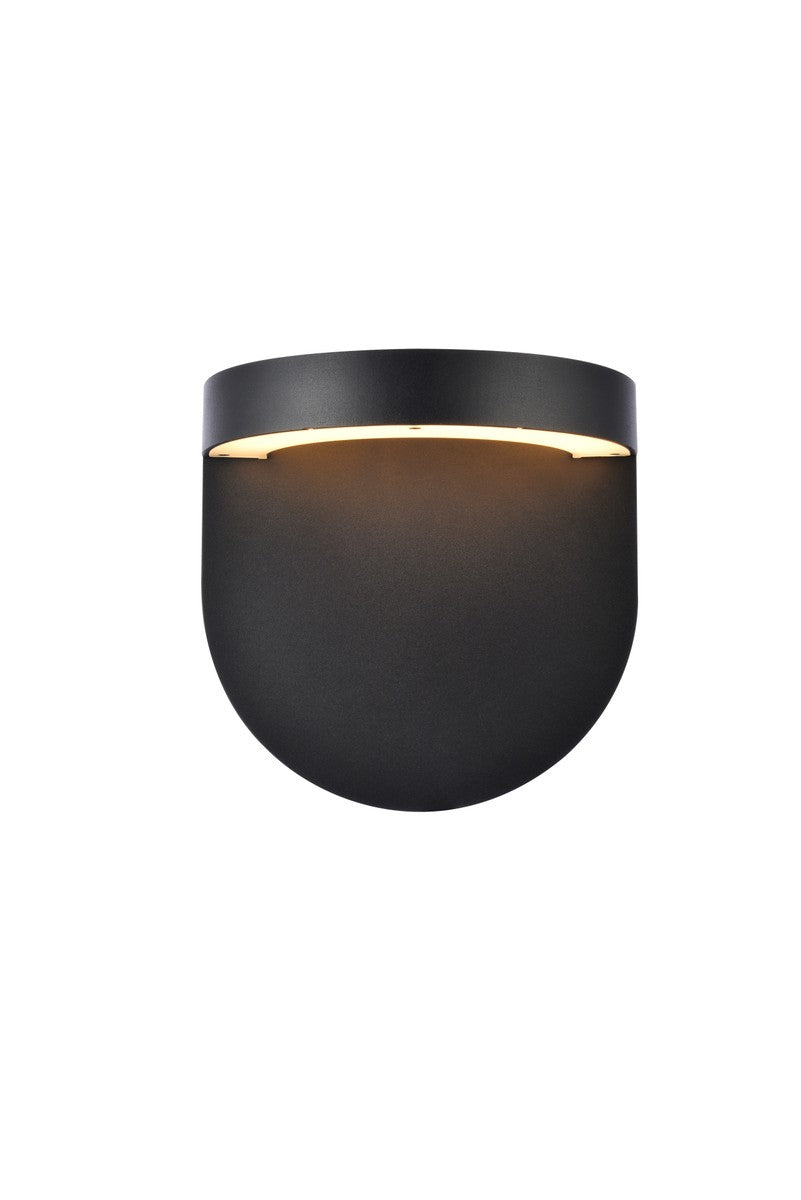 Elegant Lighting LDOD4031BK Modern Raine Outdoor Black