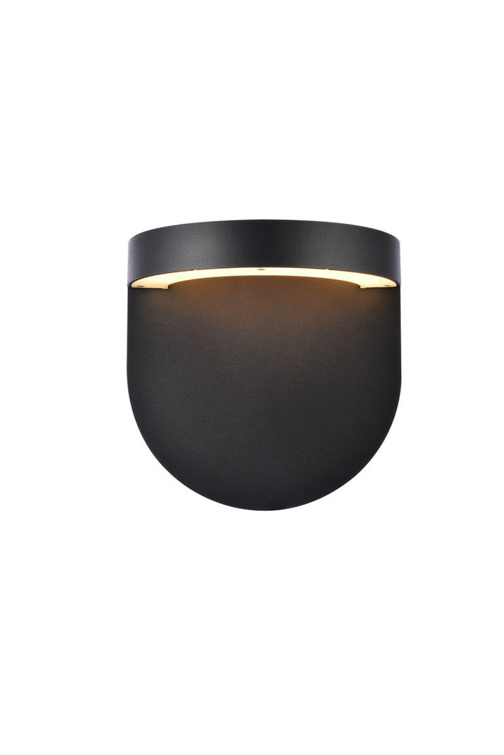 Elegant Lighting LDOD4031BK Modern Raine Outdoor Black