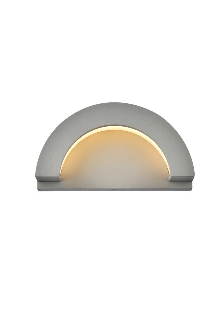 Elegant Lighting LDOD4032S Modern Raine Outdoor Silver