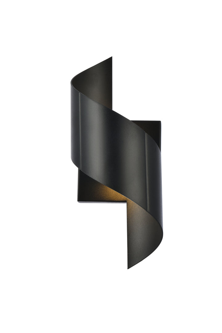 Elegant Lighting LDOD4034BK Modern Raine Outdoor Black