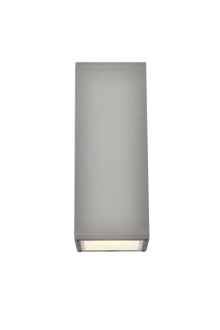 Elegant Lighting LDOD4042S Modern Raine Outdoor Silver