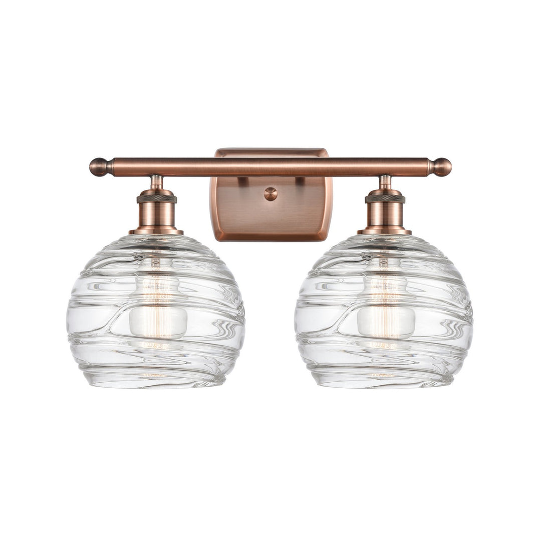 Innovations Ballston 516-2W-AC-G1213-8 Bath Vanity Light 18 in. wide - Antique Copper