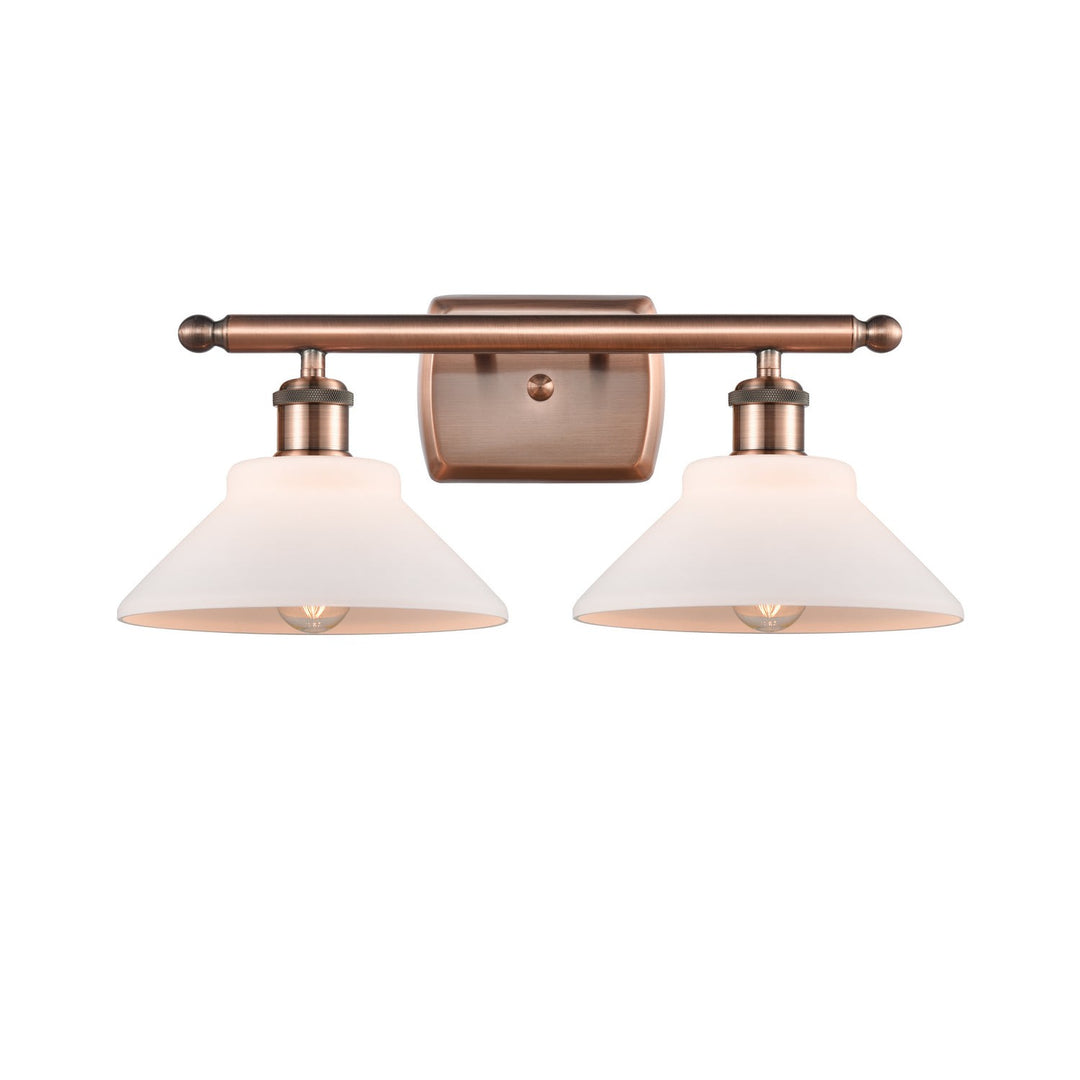 Innovations Ballston 516-2W-AC-G131 Bath Vanity Light 18 in. wide - Antique Copper