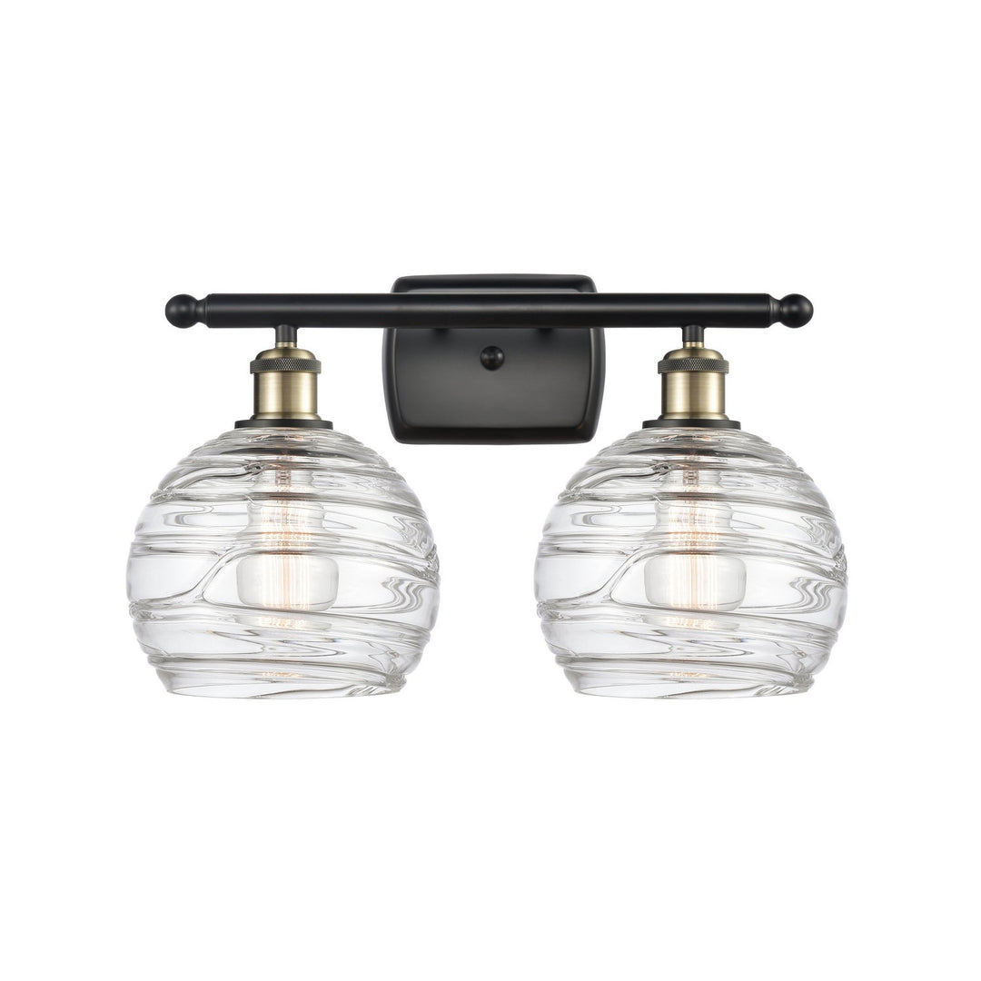 Innovations Ballston 516-2W-BAB-G1213-8 Bath Vanity Light 18 in. wide - Black Antique Brass