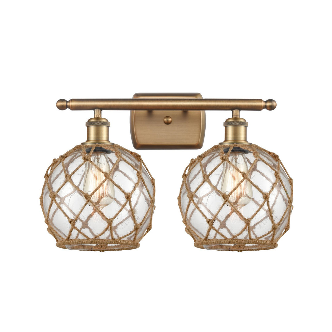 Innovations Ballston 516-2W-BB-G122-8RB Bath Vanity Light 16 in. wide - Brushed Brass